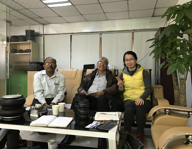 印度盧卡斯-TVS有限公司代表蒞臨高馬特咨詢塔塔卡車車橋氣囊